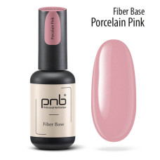 Файбер база з нейлоновими волокнами /холодно-рожева/ /UV/LED Fiber Base Porcelain Pink PNB/
